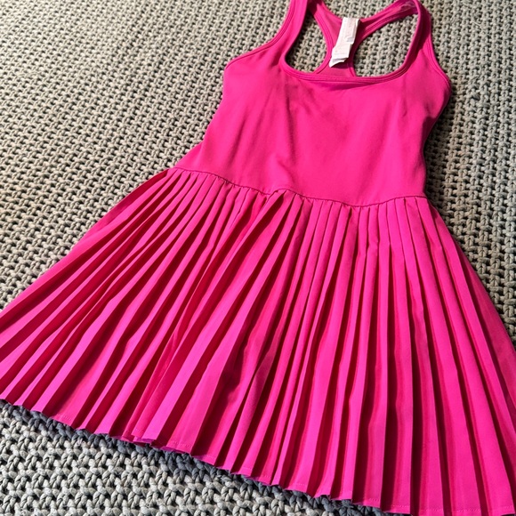 Fabletics Hot pink Hot Shot Pleated Dress size small - Picture 5 of 12